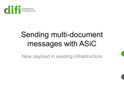 Sending multi-document messages with ASiC
