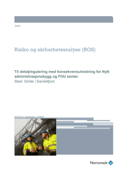 Se risiko- og sårbarhetsnotat ()