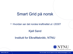 Smart Grid på norsk - Hvordan ser det norske