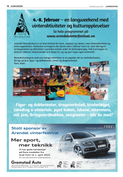 Helsides annonse med Gromstad Auto