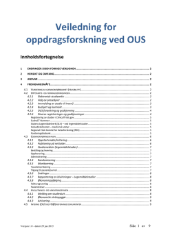 Veileder for oppdragsforskning