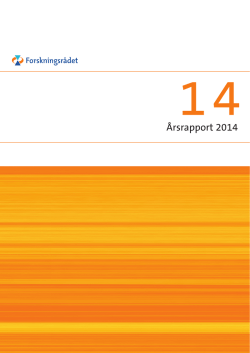 Årsrapport 2014 - Regjeringen.no