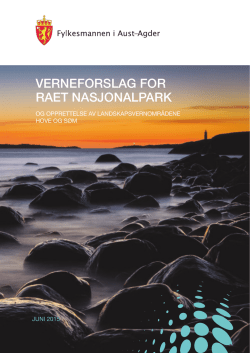 Forslag til verneplan for Raet nasjonalpark og