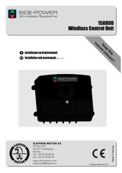150800 Windlass Control Unit