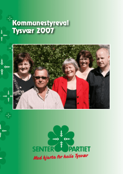 Kommunestyreval Tysvær 2007