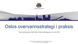 Oslos overvannsstrategi i praksis