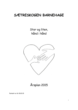 Årsplan 2015