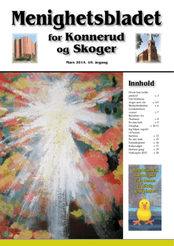 Menighetsbladet 01/15 - Den norske kirke i Drammen