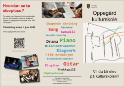 Kultur- skolen Gitar Oppegård kulturskole