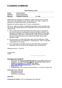 1 Innledning - Flesberg kommune
