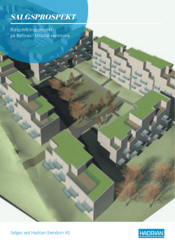 Last ned prospekt - Hadrian Eiendom AS