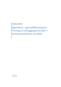 Forslag til utbyggingsområder i kommuneplanens arealdel