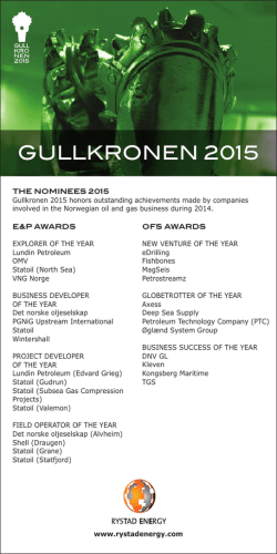 GULLKRONEN 2015