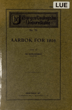 AARBOK FOR 1916 ! - Norges geologiske undersøkelse