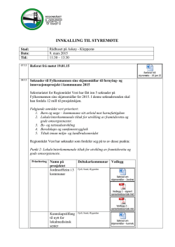Innkalling og dokument