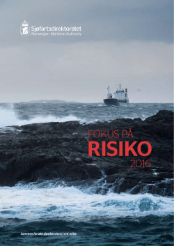 Fokus på risiko 2016 - Sjøfartsdirektoratet