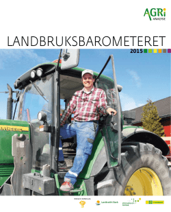 Landbruksbarometeret 2015