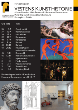 VESTENS KUNSTHISTORIE - KUNSTBANKEN