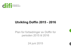 Utvikling Doffin 2015 - 2016
