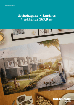 Sørbøhagane – Sandnes 4 rekkehus 163,9 m2