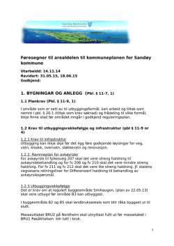 Føresegner til arealdelen til kommuneplanen for Sandøy kommune