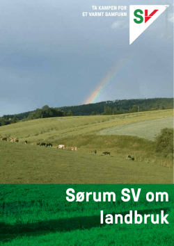 Løpeseddel landbruk 2015 Sørum SV