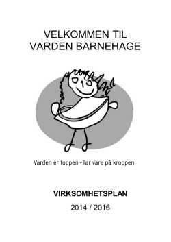 Virksomhetsplan - MinBarnehage.no