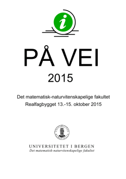 15. oktober 2015 - Universitetet i Bergen