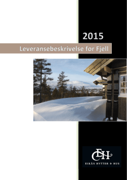 Leveransebeskrivelse Fjell 2015