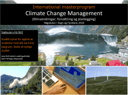 master klimaplanlegging
