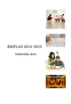Eksempel på årsplan fra Dalabrekka skole