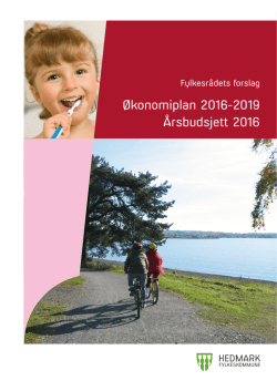 Økonomiplan 2016-2019 Årsbudsjett 2016