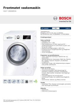 Bosch WAT 286B8SN