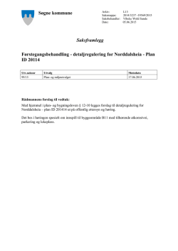 detaljregulering for Norddalsheia - Plan ID 20114