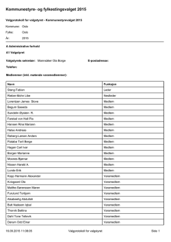 Kommunestyre- og fylkestingsvalget 2015