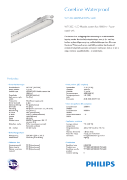 Product Leaflet: CoreLine Waterproof WT120C