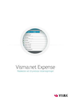 Visma.net Expense Fact Sheet