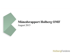 Månedsrapport Holberg OMF