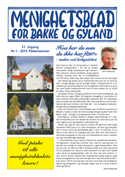 2015-1 - Flekkefjord kirkelige fellesråd