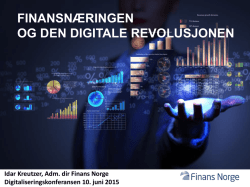 Finansnæringen og den digitale revolusjonen