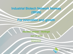 Industrial Biotech Network Norway (IBNN)