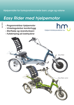 Easy Rider med hjelpemotor