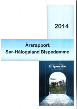 Årsrapport Sør-Hålogaland Bispedømme