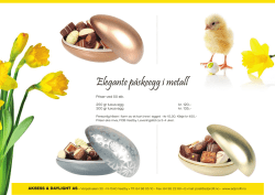 Elegante påskeegg i metall