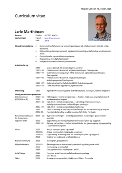 Jarle Marthinsen - Mepex Consult AS