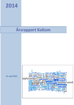 KoKom Årsrapport 2014
