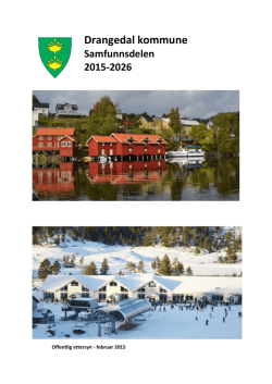 Drangedal kommune Samfunnsdelen 2015-2026