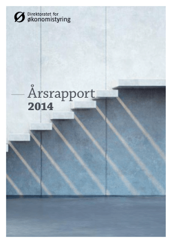 Direktoratet for økonomistyring – Årsrapport 2014
