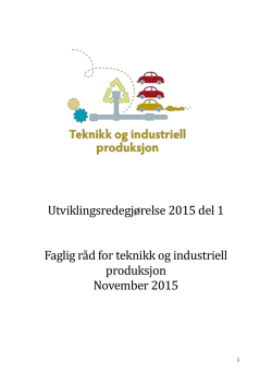 Faglig r&aring;d for teknikk og industriell produksjon