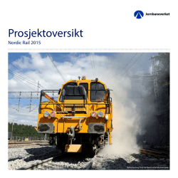 Nordic Rail 2015 Prosjektoversikt